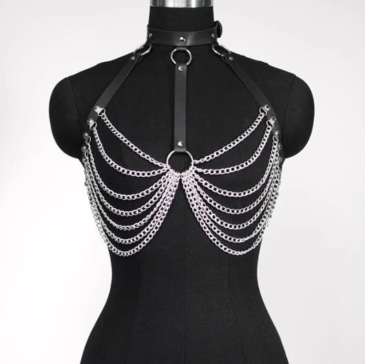 Chest Harness with Chains