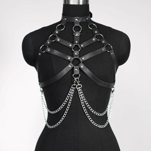 Chest Harness with Chains