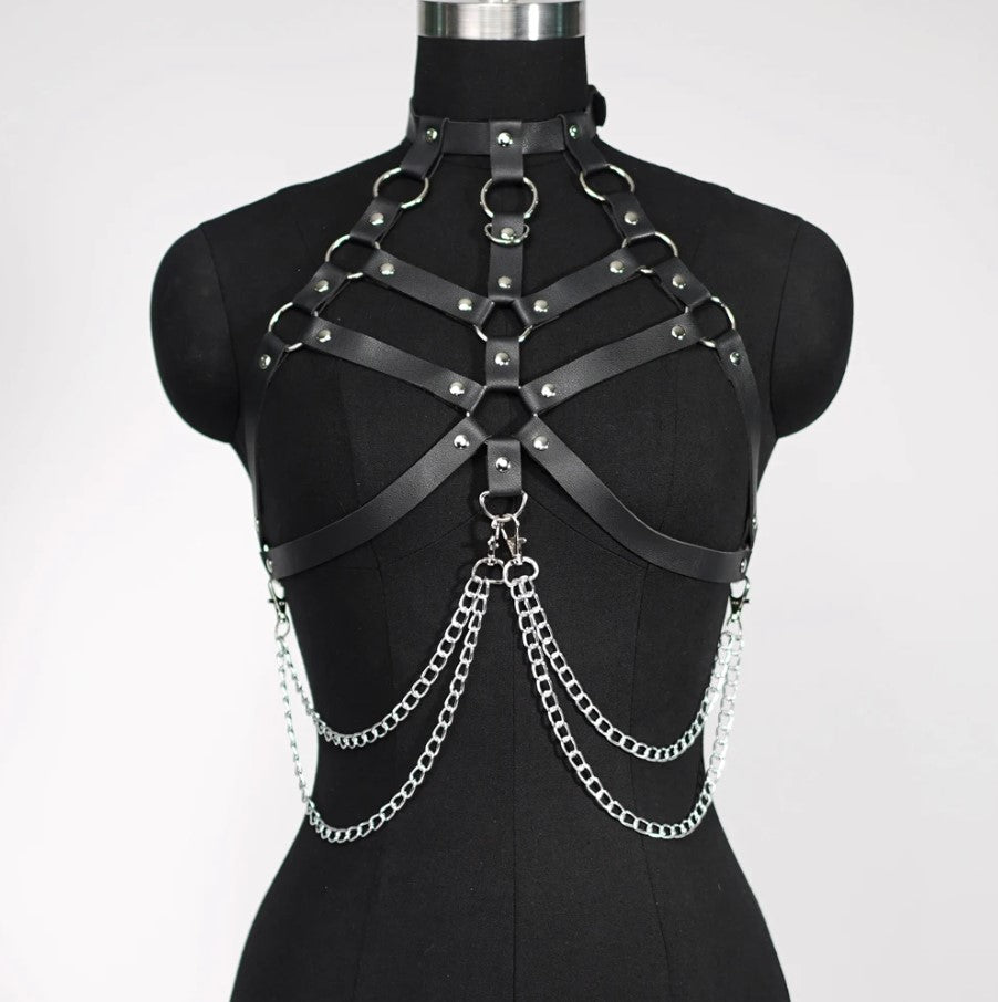 Chest Harness with Chains