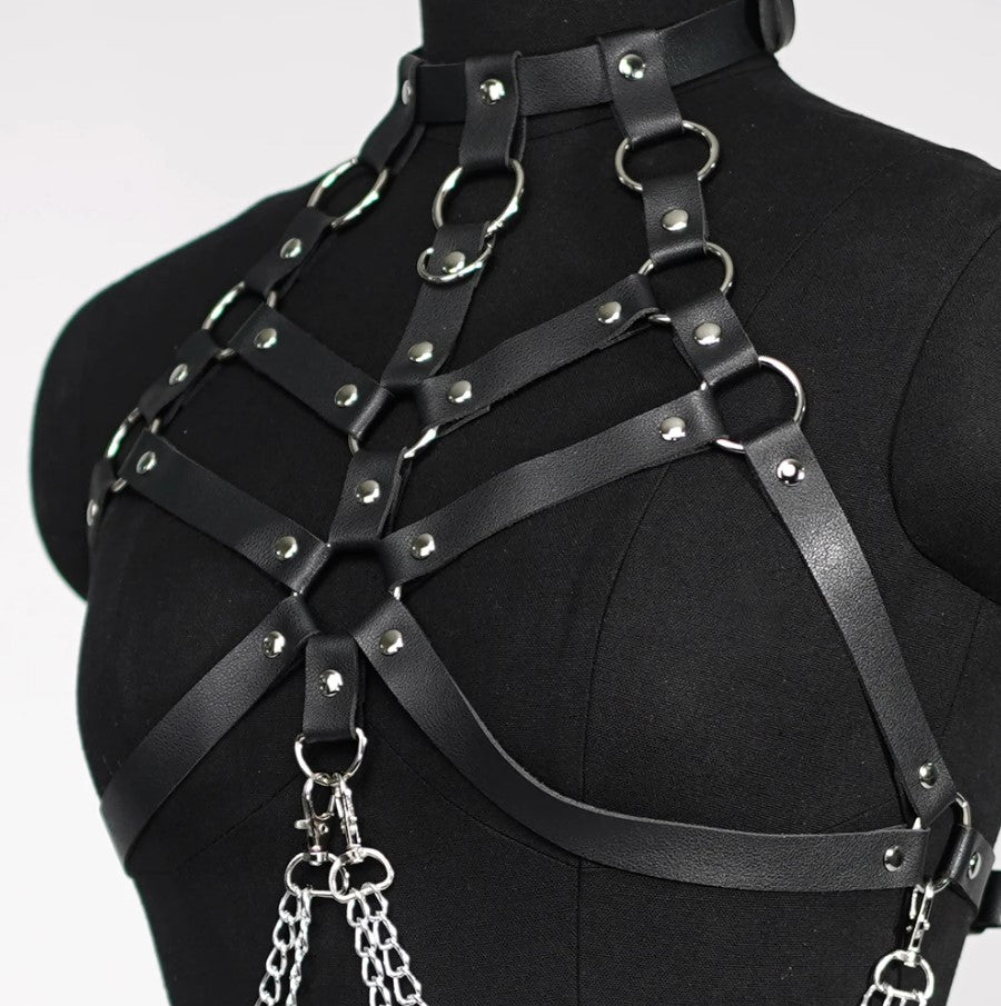 Chest Harness with Chains