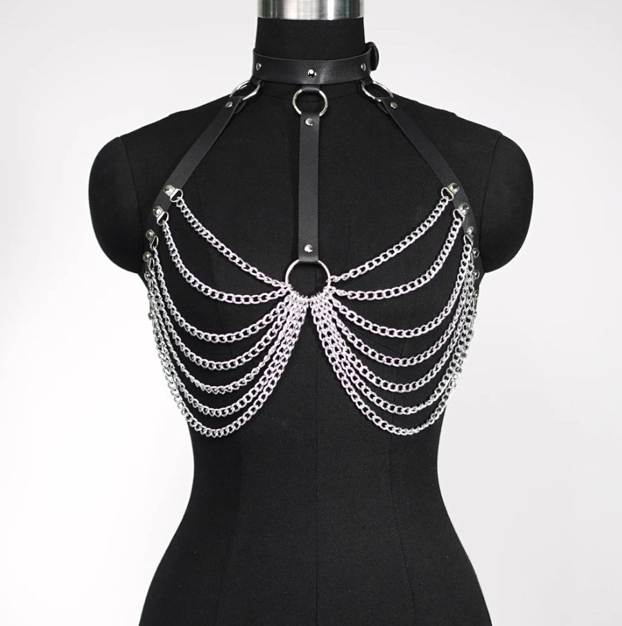 Chest Harness with Chains