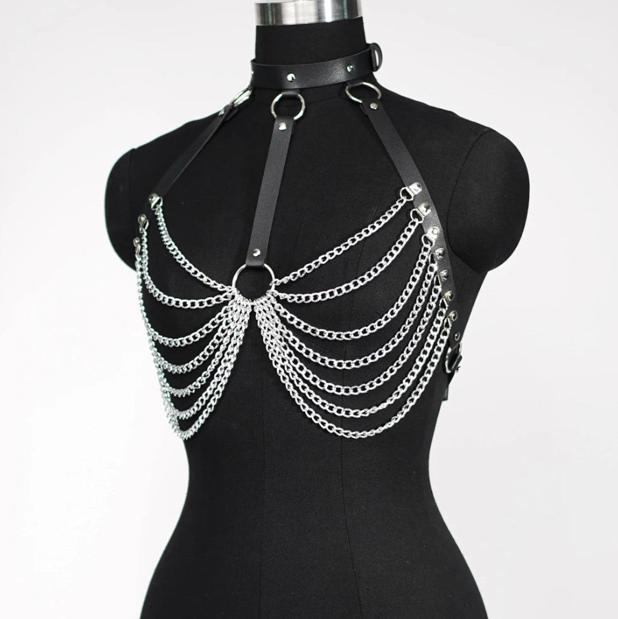 Chest Harness with Chains