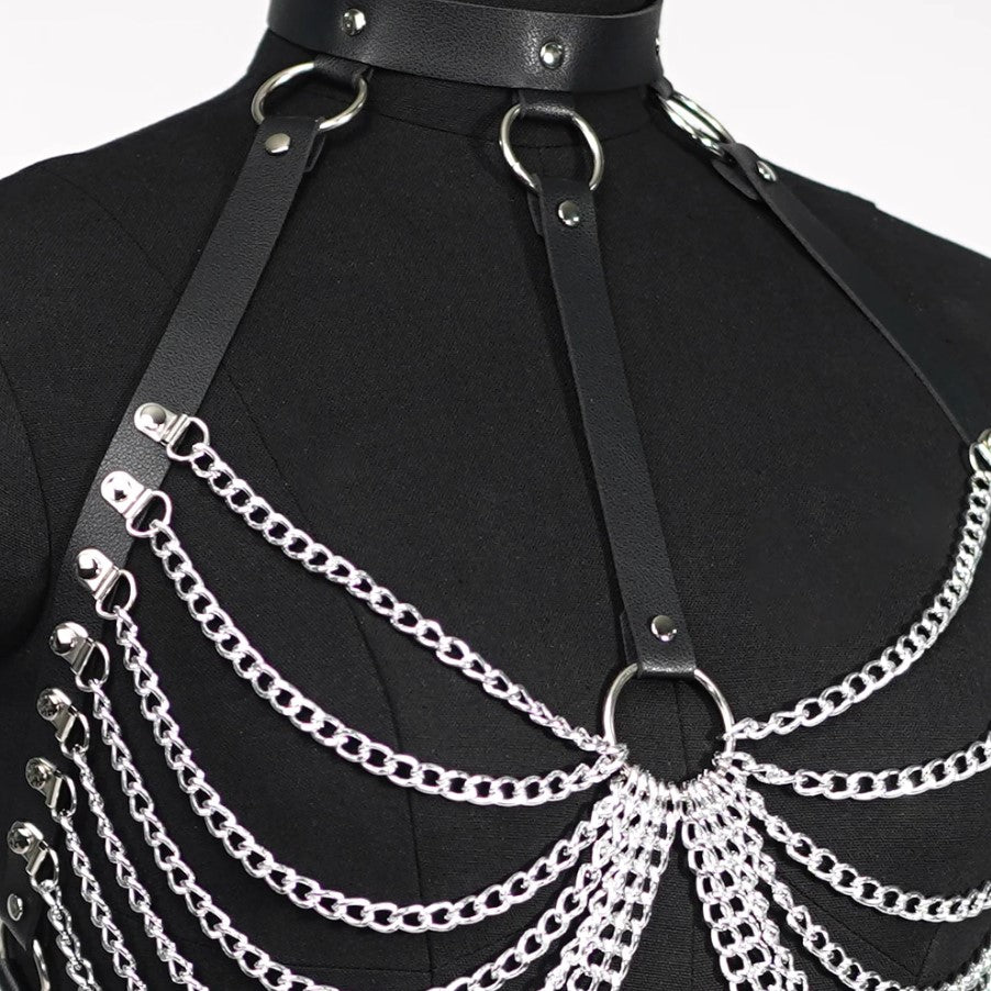 Chest Harness with Chains