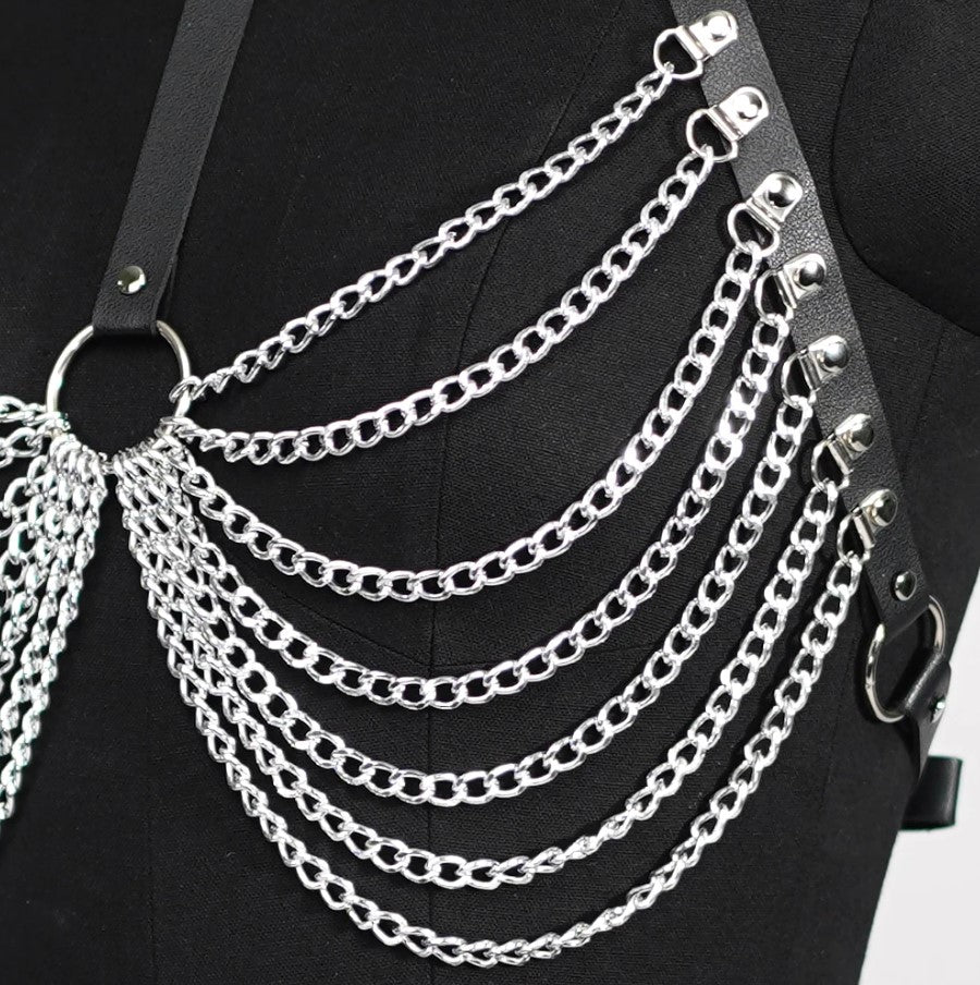 Chest Harness with Chains